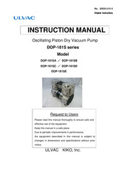 Ulvac DOP-181SD Instruction Manual