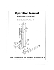 TTC Lifting WA30B Operation Manual