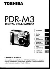 Toshiba PDR-M3 Owner's Manual