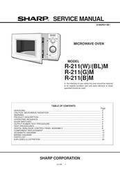 Sharp R-211(B)M Service Manual