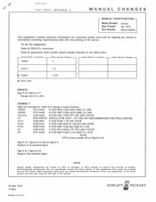 HP 8444A Manual Change