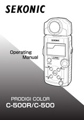 Sekonic C-500R Operating Manual