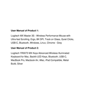 Logitech MX Master 3S User Manual