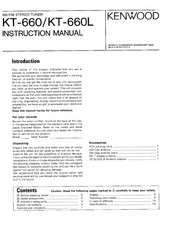 Kenwood KT-660 Instruction Manual