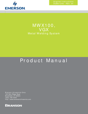 Emerson BRANSON MWX100 Product Manual