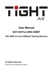 TiGHT AV EXT-H211L2-SRX-HDBT User Manual