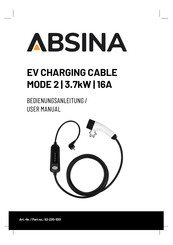 ABSINA 52-230-1001 User Manual