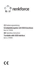 Renkforce 2763939 Operating Instructions Manual
