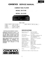 Onkyo DX-C206 Service Manual
