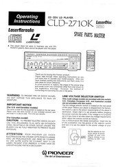 Pioneer CLD-2710K Operating Instructions Manual