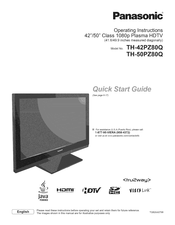 Panasonic TH-5OPZ80Q Operating Instructions Manual