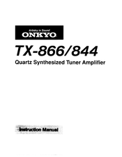 Onkyo TX-866 Instruction Manual
