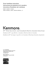 Sears Kenmore W10096996A Installation Instructions Manual