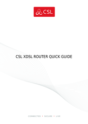 CSL XDSL Quick Manual