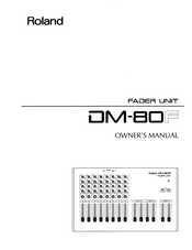 Roland DM-80F Owner's Manual