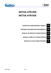 Seko AKTUA ATR-05X Operation & Maintenance Manual