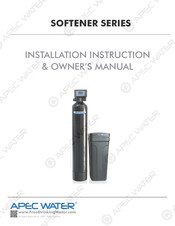 Apec Water Hydro Express Water Softener 45 Installation Instructions & Owner's Manual