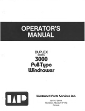 Westward DUPLEX 3000 Operator's Manual