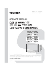 Toshiba 26DV733G Service Manual