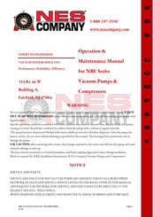 NES NBE Series Operation & Maintenance Manual