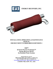 Energy Recovery Pressure Exchanger 65 Series Installation, Operation & Maintenance Manual