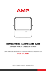 AMP AFL-4033 Installation & Maintenance Manual