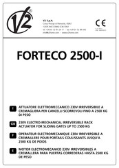 V2 FORTECO 2500-I Manual