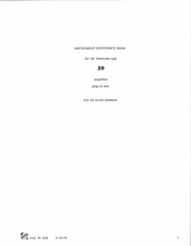 Tektronix 59 Instrument Reference Book