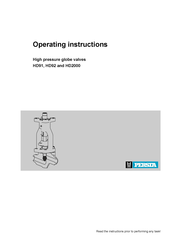 PERSTA HD2000 Operating Instructions Manual