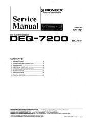 Pioneer DEQ-7200 Service Manual