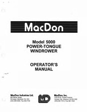 MacDon 5000 Operator's Manual
