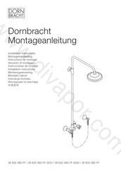 Dornbracht 26 632 360-FF Installation Instructions Manual