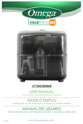 Omega COLDPRESS 365 JCUBE500MB User Manual