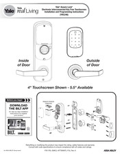 Assa Abloy Yale Real Living Real Living YRC246 Installation And Programming Instructions