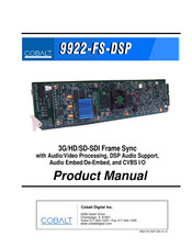 Cobalt Digital Inc 9922-FS-DSP Product Manual