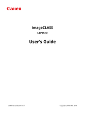 Canon imageCLASS LBP913w User Manual