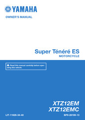 Yamaha XTZ12EMC 2020 Owner's Manual