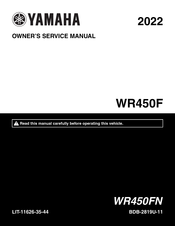 Yamaha WR450F 2022 Owner's Service Manual