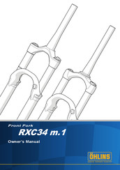Öhlins RXC34 m.1 Owner's Manual