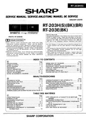 Sharp RT-203H(BR) Service Manual