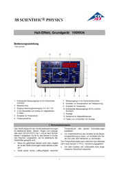 3B SCIENTIFIC PHYSICS 1009934 Instruction Manual