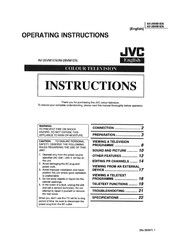 JVC AV-28VM1EN Operating Instructions Manual