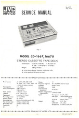 JVC NIVICO CD-1667 Service Manual