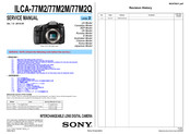 Sony Alpha ILCA-77M2M Service Manual