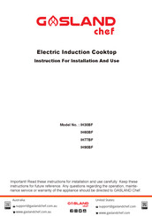 GASLAND IH30BF Instructions For Installation And Use Manual