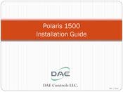 DAE Controls Polaris 1500 Installation Manual