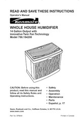 Sears Kenmore 758.154200 Operator's Manual