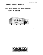 Onkyo A-7022 Service Manual