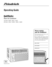 Friedrich QuietMaster KM21 Operating Manual