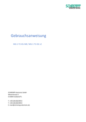 Schrempp electronic MG-1-T2-IOL M8 Manual